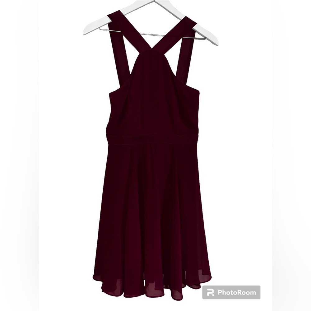 Lulu’s Cocktail Dress - Wine Red - Size S